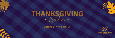 Thanksgivings Checker Pattern Twitter Header Image Preview