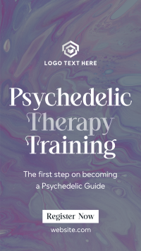 Psychedelic Therapy Training TikTok Video Design