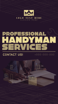 Modern Handyman Service Instagram Reel Design