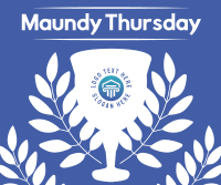 Maundy Thursday Holy Thursday Facebook Post Design