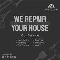 Your House Repair Instagram Post Design