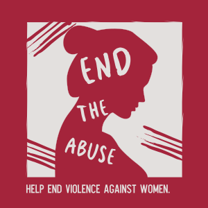 End the Abuse Woman Silhouette Instagram post Image Preview