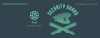 Security Hat and Baton Facebook cover Image Preview