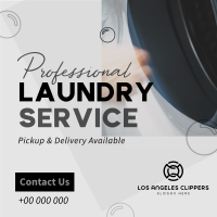 Convenient Laundry Service Instagram Post Design