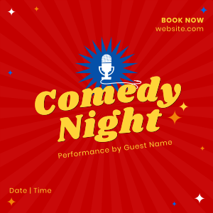 Comedy Night Instagram post Image Preview