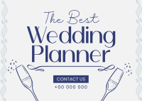 Best Wedding Planner Postcard Design
