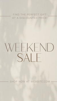 Minimalist Weekend Sale Instagram reel Image Preview