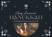 Hanukkah Celebration Postcard Image Preview