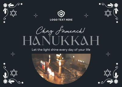 Hanukkah Celebration Postcard Image Preview