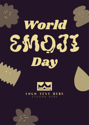 Emoji Day Blobs Flyer Image Preview