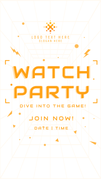 Futuristic Watch Party Instagram Story Preview