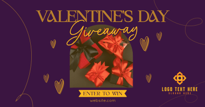 Valentine's Day Giveaway Facebook ad Image Preview