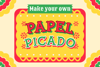 Papel Picado DIY Pinterest board cover Image Preview