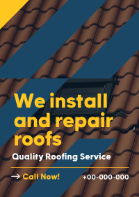 Quality Roof Service Poster Design