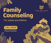 Quirky Family Counseling Service Facebook Post Design