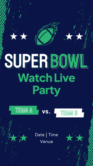 Football Watch Party Facebook story Image Preview
