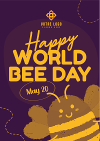 Modern Celebrating World Bee Day Flyer Image Preview