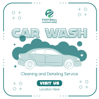 Car Cleaning and Detailing Instagram Post Design