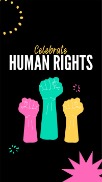 Celebrate Human rights Instagram Story Design