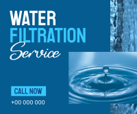 Water Filtration Service Facebook Post Design