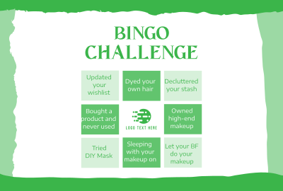 Beauty Bingo Challenge Pinterest board cover