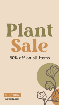 Artistic Plant Sale TikTok video Image Preview