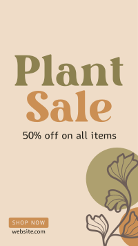 Artistic Plant Sale TikTok Video Image Preview