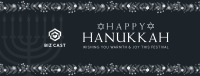 Floral Hanukkah Facebook Cover Image Preview