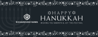 Floral Hanukkah Facebook Cover Image Preview