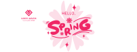 Playful Hello Spring Facebook cover Image Preview