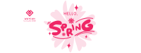 Playful Hello Spring Facebook cover Image Preview