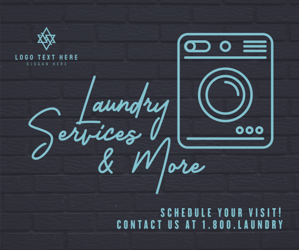 Laundry Wall Facebook Post Design Image Preview