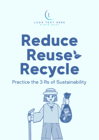 Triple Rs of Sustainability Flyer Design