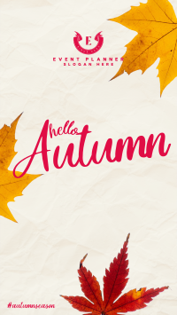 Autumn Leaves Facebook Story Design