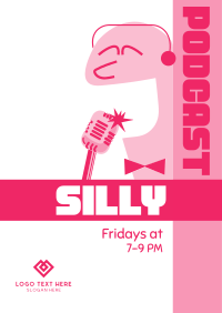 Silly Comedy Podcast Flyer Design