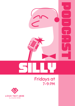 Silly Comedy Podcast Flyer Image Preview