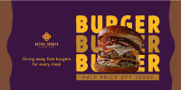 Free Burger Special Twitter post Image Preview