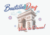 France Day Postcard Image Preview