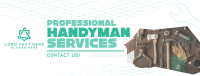 Modern Handyman Service Facebook cover Image Preview
