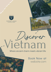 Vietnam Travel Tour Scrapbook Flyer Design