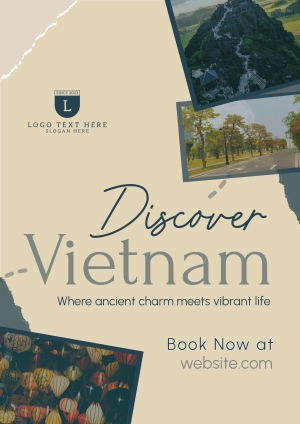 Vietnam Travel Tour Scrapbook Flyer Image Preview