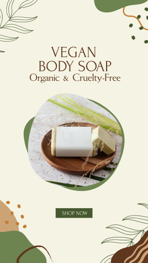 Organic Soap Facebook story Image Preview