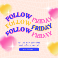 Quirky Follow Friday Linkedin Post Design