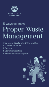 Proper Waste Management Facebook Story Design