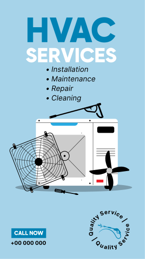 HVAC Services Instagram story Image Preview
