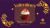 Valentines Cupcake Sale Facebook Event Cover Design