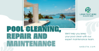 Pool Cleaning Services Facebook Ad Design