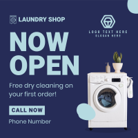 Laundry Shop Opening Linkedin Post Preview