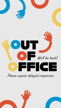 Generic Out of Office Instagram Story Preview