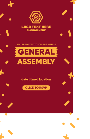 General Assembly Confetti Invitation Image Preview